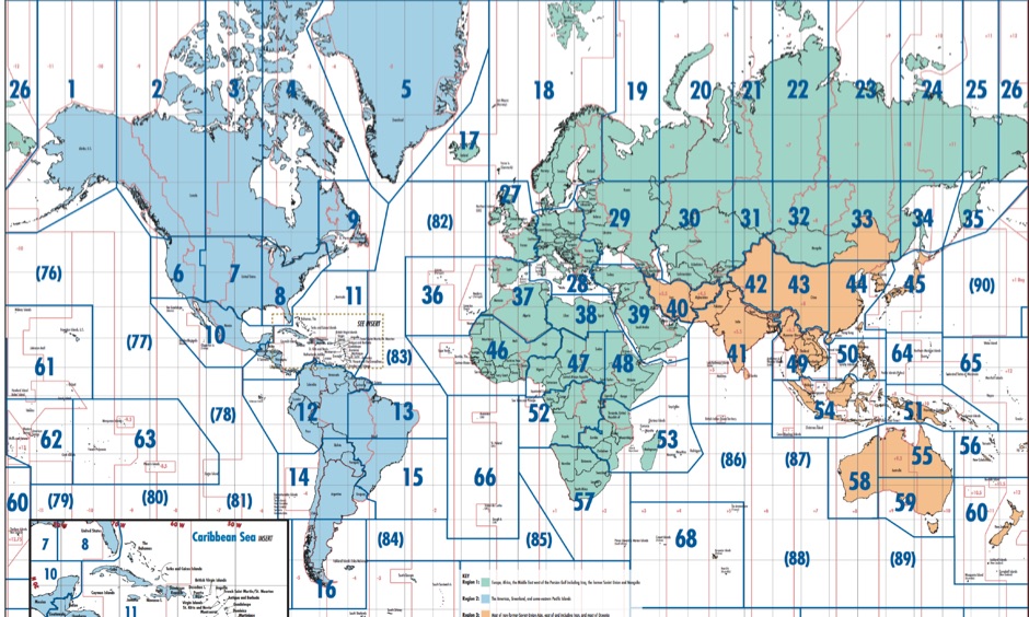 ITU Zones map