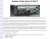 DXZone Review of the Yaesu FT-847