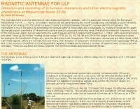 Magnetic antenna fo ULF