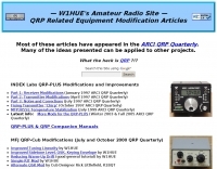 W1HUE Amateur Radio Articles