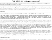 QRP Kits recommended