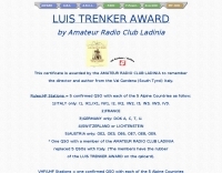 DXZone IW3 - Luis Trenked Award