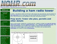 Ham Radio Tower at N0HR