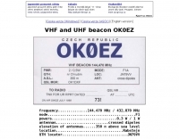 OK0EZ VHF UHF Beacon Picture