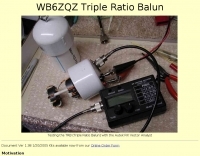 WB6ZQZ Triple Ratio Balun