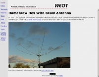 Homebrew Hex Wire Beam Antenna Picture