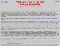 DXZone Vertical vs Horizontal antenna separation