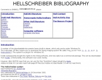 Hellschreiber Bibliography Picture