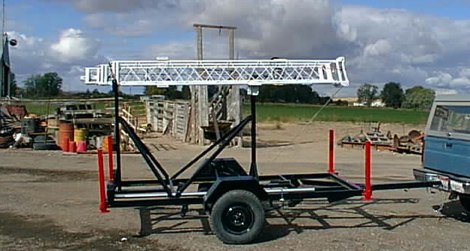 DXZone Portable Antenna Tower Trailer