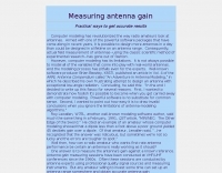 Measuring antenna gain