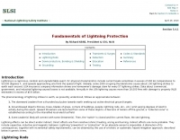 Fundamentals of Lightning Protection Picture