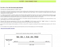 The YU7EF Duo Band Antenna Picture