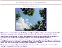 K0RWU Multiband dipole 6-17 meters Picture