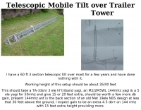 DXZone Telescopic Mobile Tilt over Trailer Tower