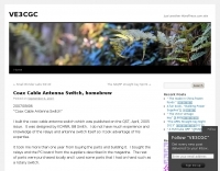 Coax Cable Antenna Switch, homebrew Picture