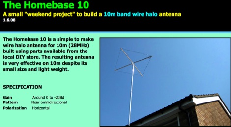 DXZone The Homebase 10 halo antenna