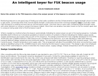 An Intelligent keyer for FSK beacon usage