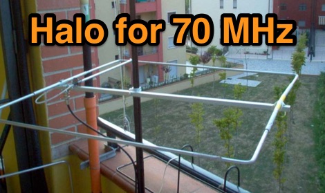 Halo antenna for 70Mhz
