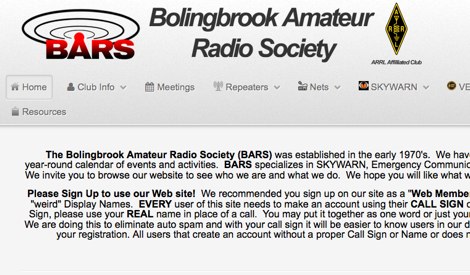 K9BAR Bolingbrook Amateur Radio Society Picture
