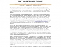 Choosing antenna mounting method