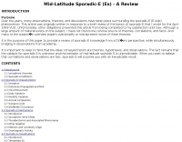 Mid-Latitude Sporadic-E (Es)