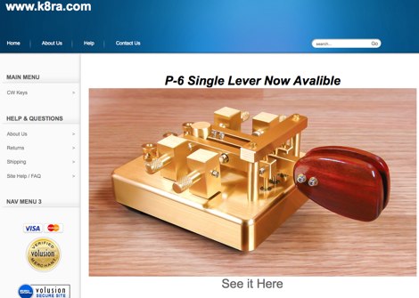 K8RA Iambic CW Keys Picture