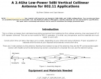 DXZone A 2.4Ghz Low-Power Vertical Collinear antenna