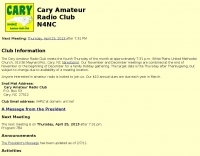 N4NC Cary Amateur Radio Club