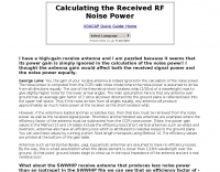 DXZone Calculating the Received RF Noise Power