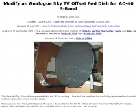 Converting a Sky TV Dish to 60 cm band Picture