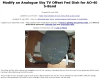 Converting a Sky TV Dish to 60 cm band