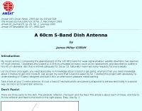 A 60cm S-Band Dish Antenna