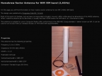Sector Antenna for Wifi