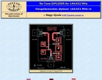 Diplexer for 2 m/70 cm
