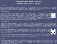 PA3CQR Magnetic loop antenna