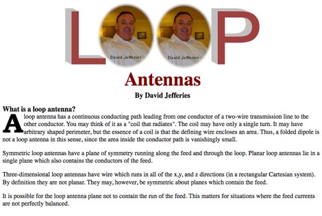 What is a loop antenna? Picture