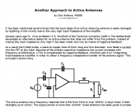 Another Approach to Active Antennas