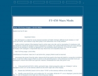 FT-450 Mars Mods