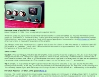 SB-200 Amplifier Rebuild Notes Picture