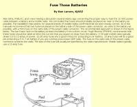 Fuse Those Batteries
