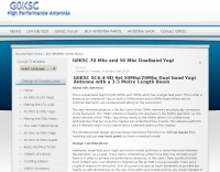 G0KSC 70 Mhz and 50 Mhz Dualband Yagi Picture