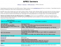 APRS Servers Picture