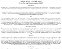 Mods for the HW-7 Picture