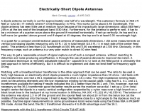 Electrically-Short Dipole Antennas