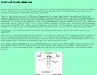 DXZone Practical Dipole Antenna