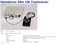 DXZone Homebrew 30m CW Transceiver