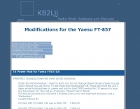 DXZone Yaesu FT-857 Modifications