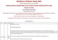 Northern Ontario Swap Net