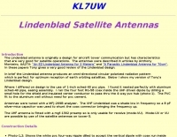 Lindenblad Satellite Antenna by KL7UW