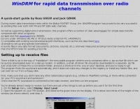 DXZone G6GVI's data transmission page